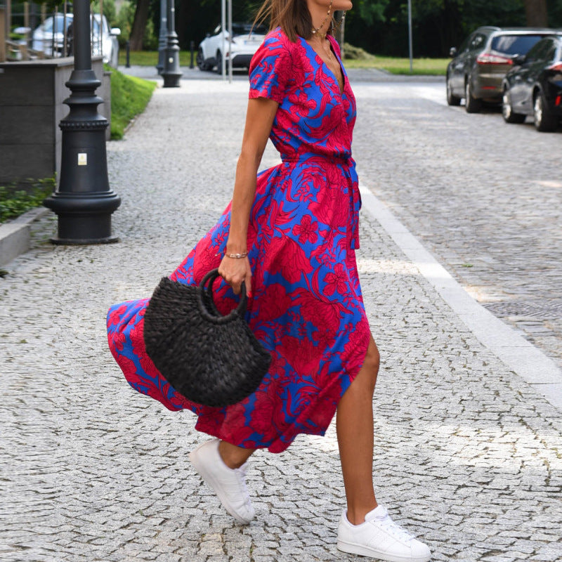 Robe de Plage Imprimée Tendance