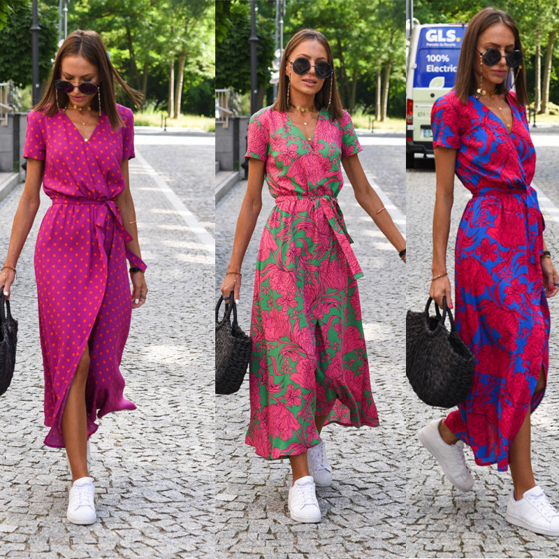 Robe de Plage Imprimée Tendance